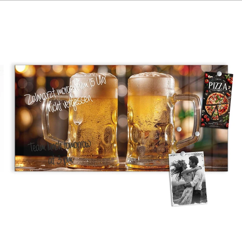 Magnettafel - Zwei Bierkrüge