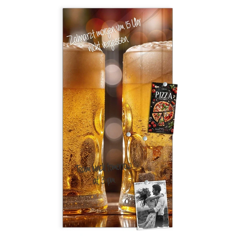 Magnettafel - Zwei Bierkrüge
