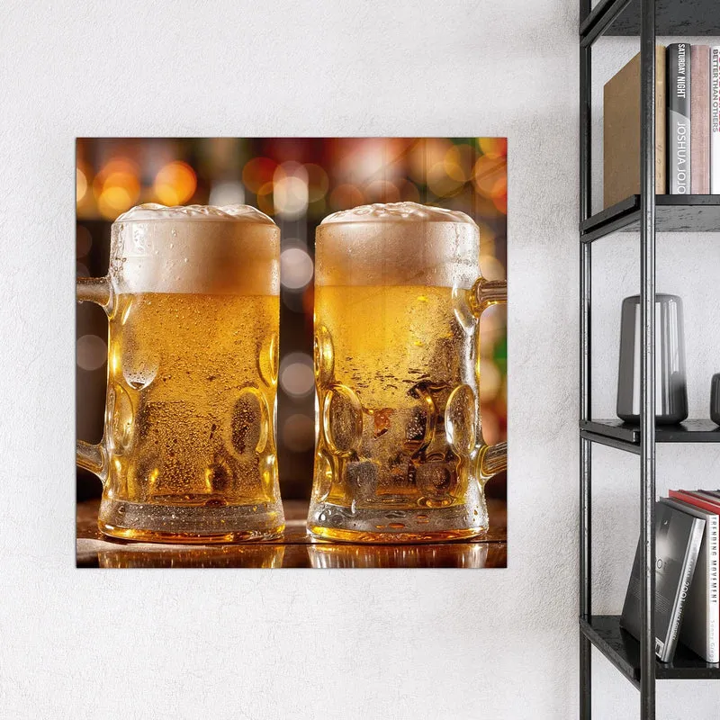 Magnettafel - Zwei Bierkrüge
