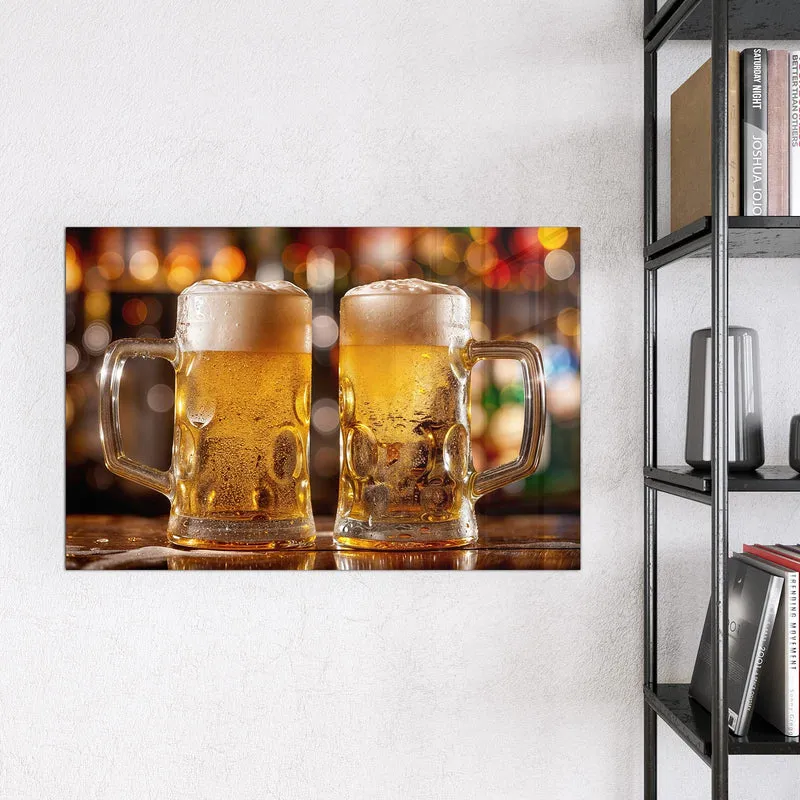 Magnettafel - Zwei Bierkrüge