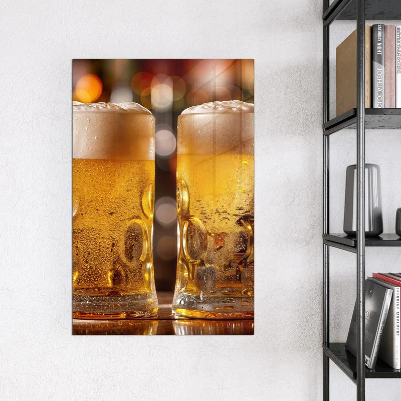 Magnettafel - Zwei Bierkrüge