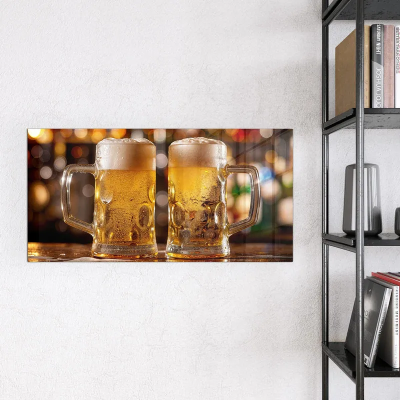 Magnettafel - Zwei Bierkrüge