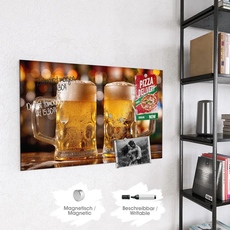 Magnettafel - Zwei Bierkrüge