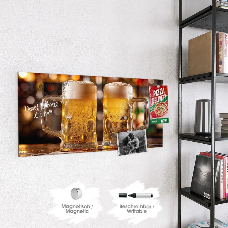 Magnettafel - Zwei Bierkrüge