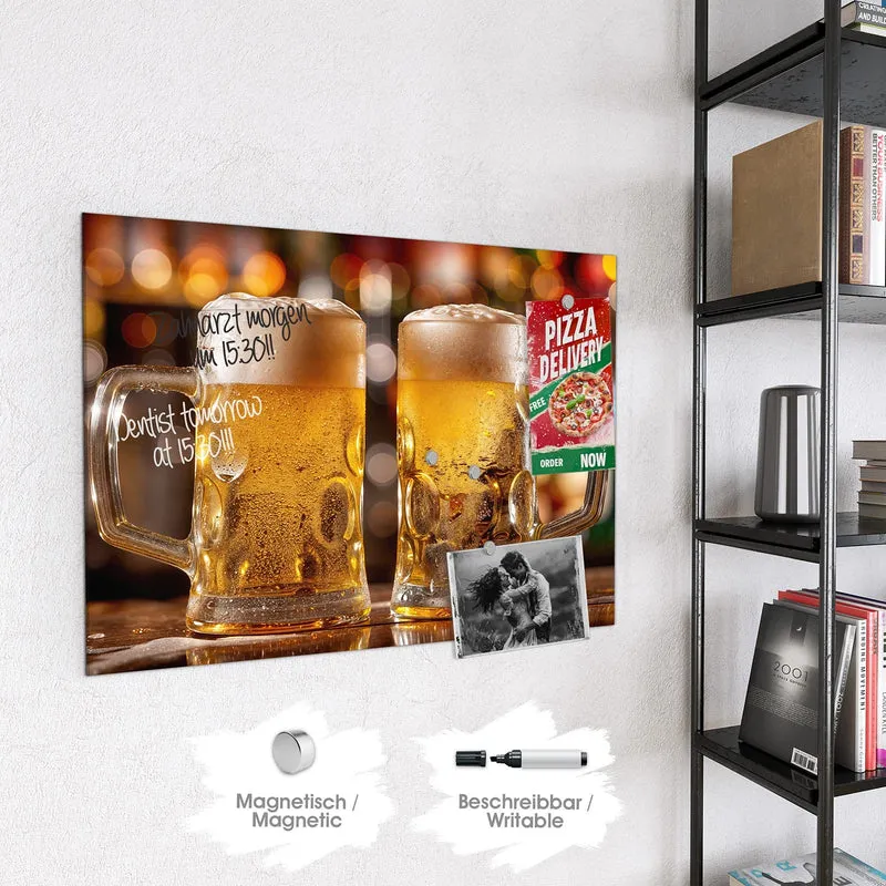 Magnettafel - Zwei Bierkrüge