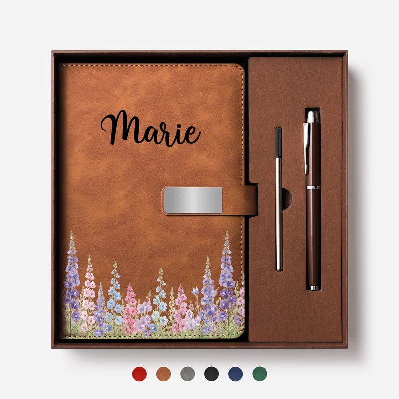 Blumen - Personalisierte Geschenke Für Frauen | Notizbuch Mit Stift