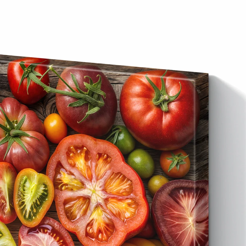 Metall Magnettafel - Bunte Tomatensorten