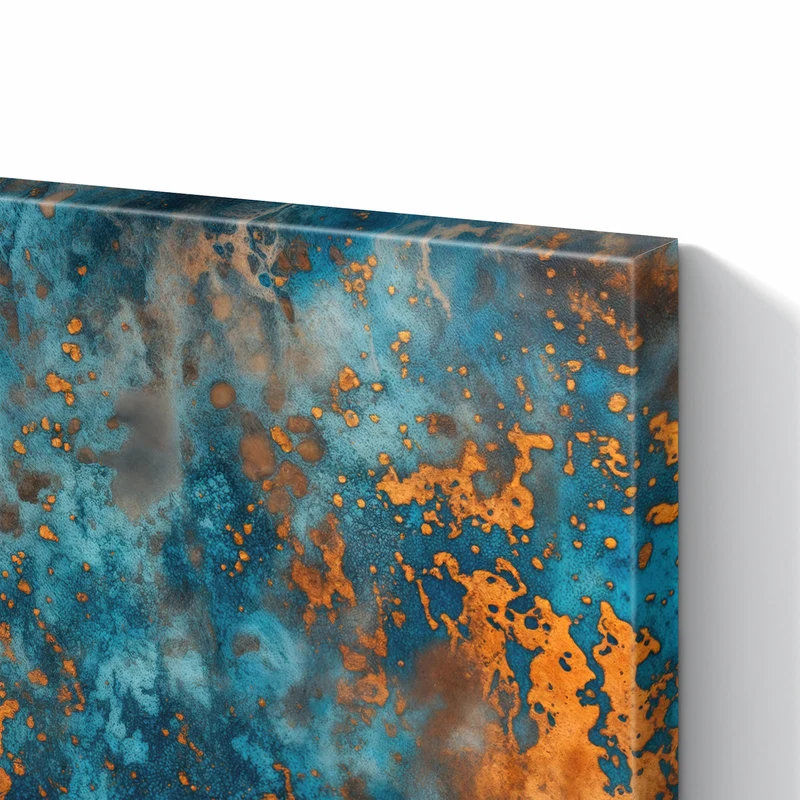 Metall Magnettafel - Kupferpatina