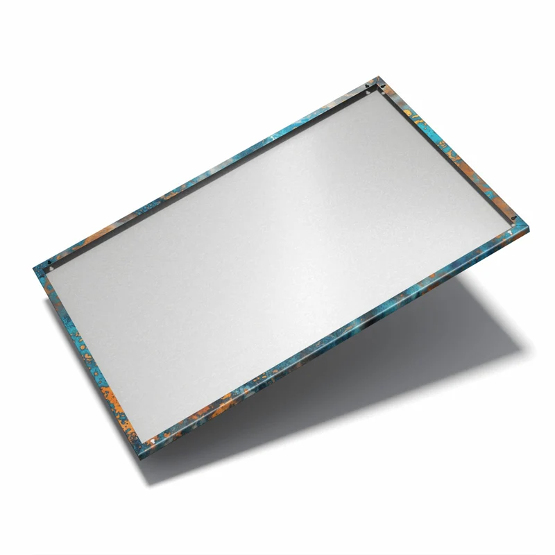 Metall Magnettafel - Kupferpatina