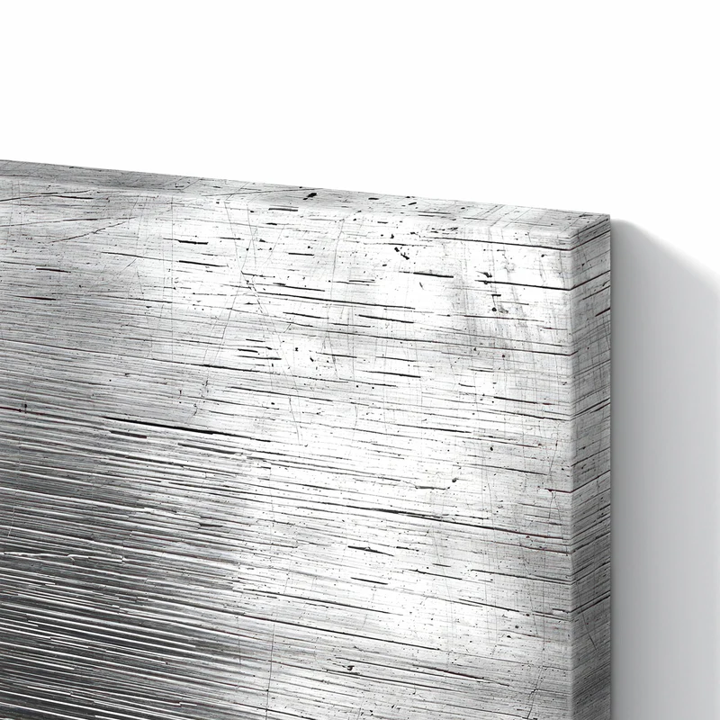 Metall Magnettafel - Gebürsteter Stahl