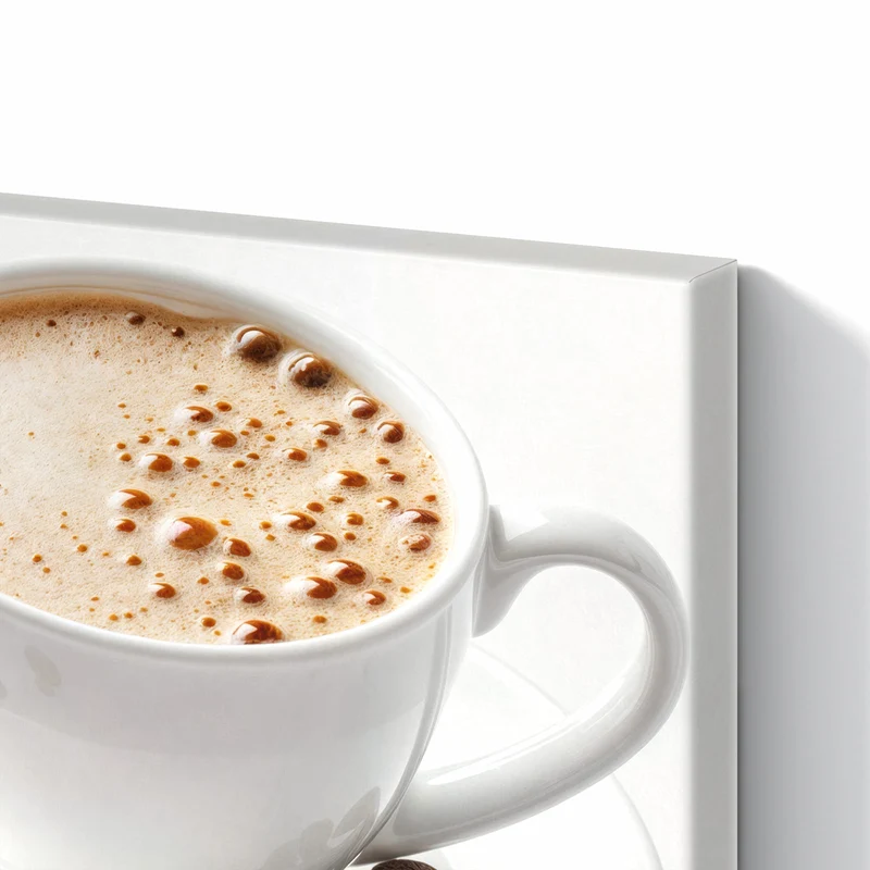 Metall Magnettafel - Kaffee mit Milchschaum