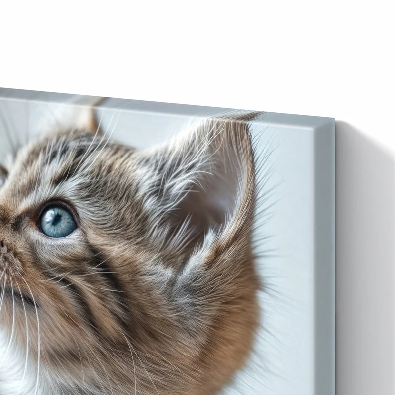 Metall Magnettafel - Getigertes Kätzchen