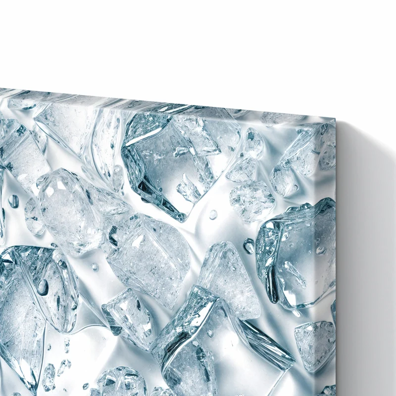 Metall Magnettafel - Verstreute Eiswürfel