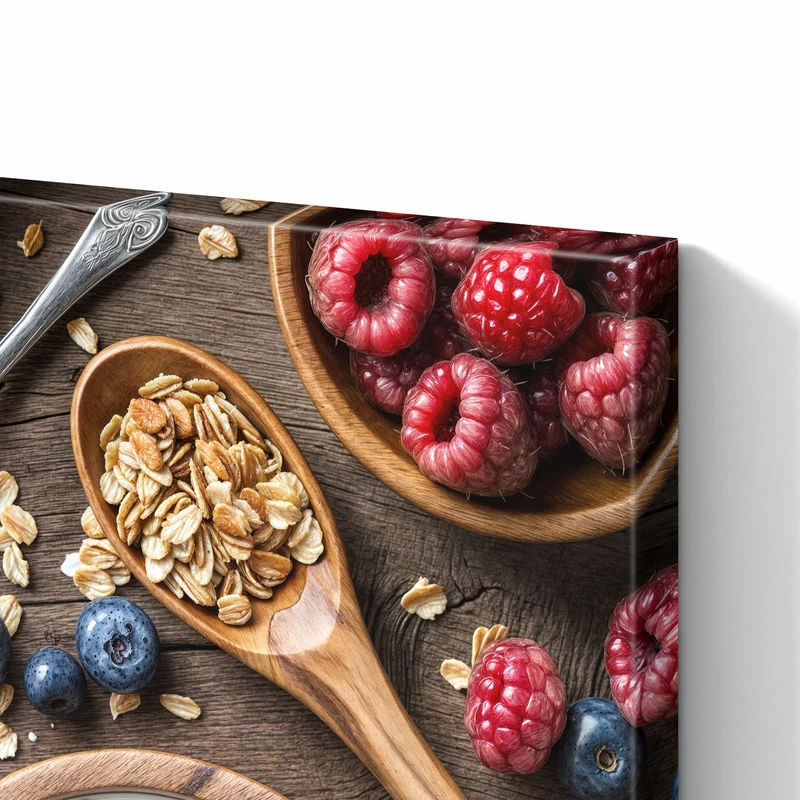 Metall Magnettafel - Joghurt mit Beeren