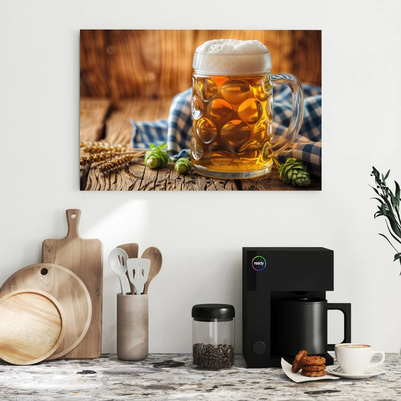 Metall Magnettafel - Bayerisches Bier