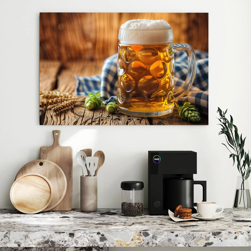 Metall Magnettafel - Bayerisches Bier