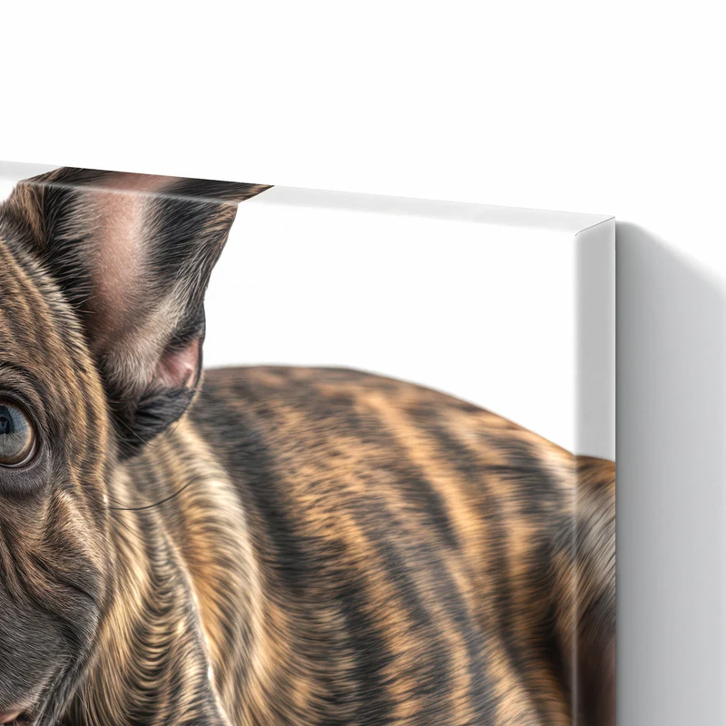 Metall Magnettafel - Liegende Bulldogge