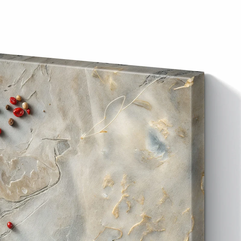 Metall Magnettafel - Chilis mit Pfeffer