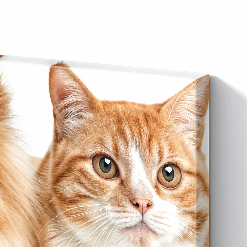 Metall Magnettafel - Spitz und Katze