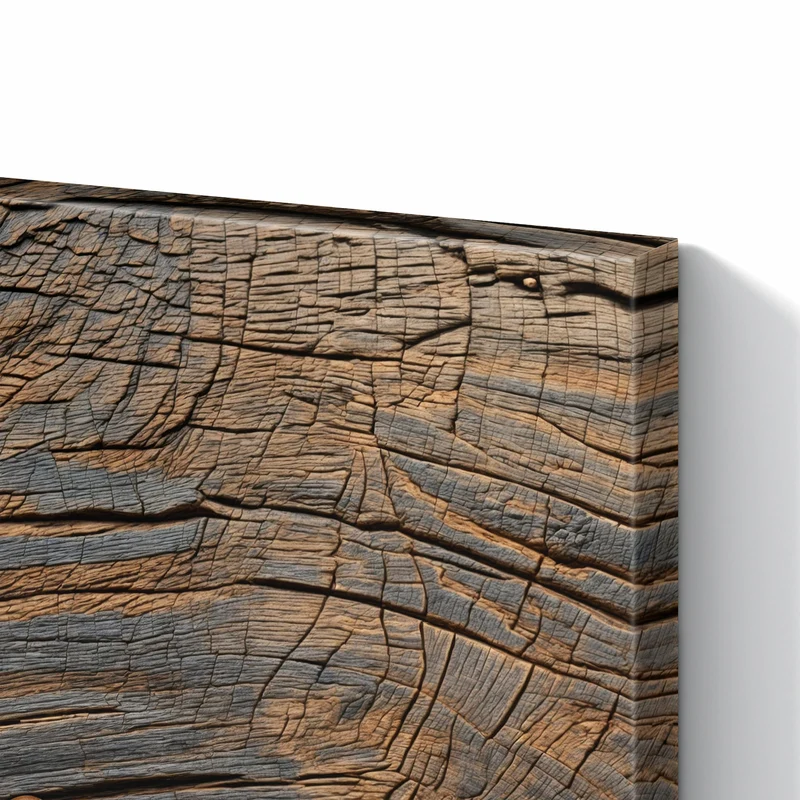 Metall Magnettafel - Bohnenrahmen auf Holz