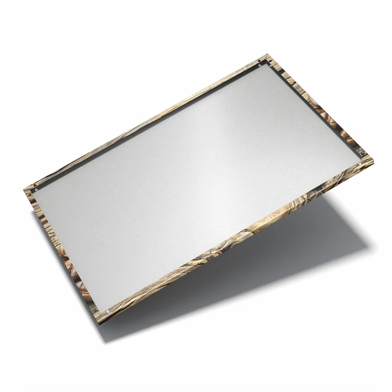 Metall Magnettafel - Kaffeebohnen auf Altholz