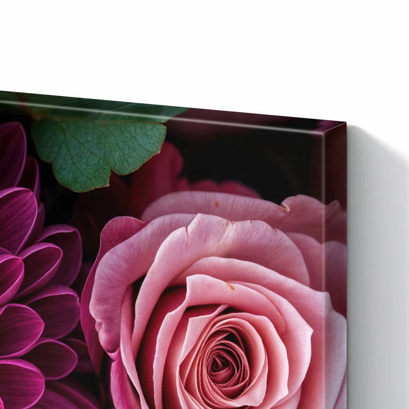 Metall Magnettafel - Magenta Chrysantheme