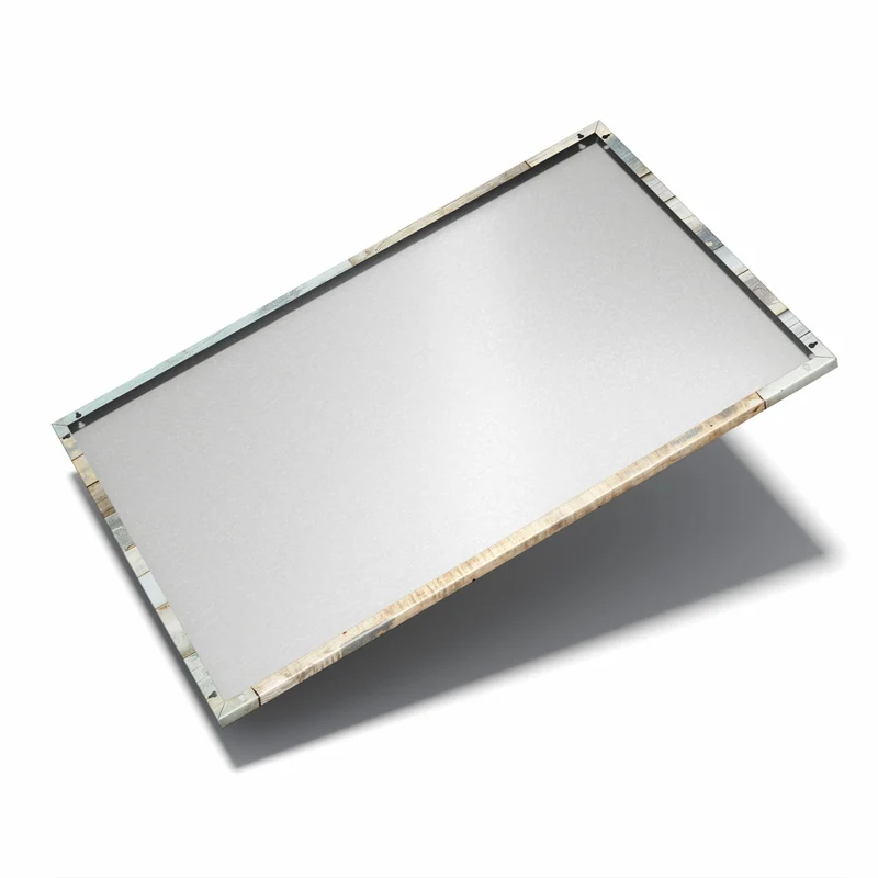 Metall Magnettafel - Holz in Blau und Braun