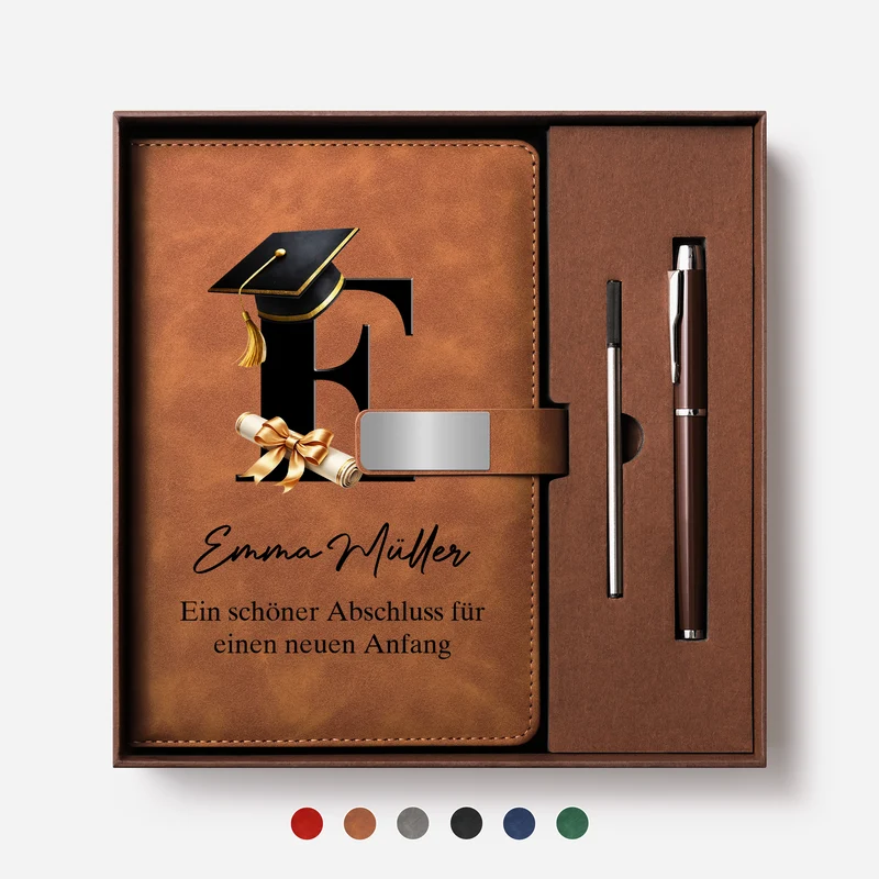 Abschluss - Personalisiertes Geschenk | Notizbuch Mit Stift