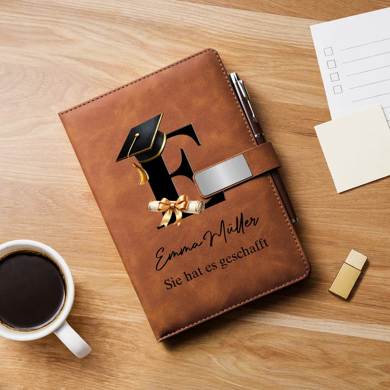 Abschluss - Personalisiertes Geschenk | Notizbuch Mit Stift
