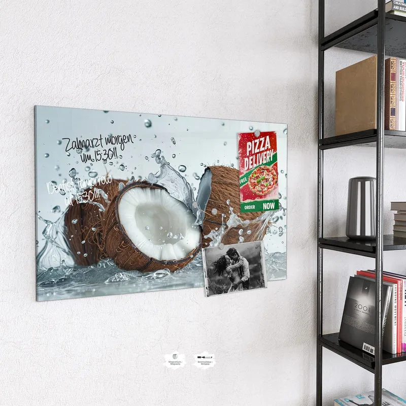 Magnettafel - Halbe Kokosnuss