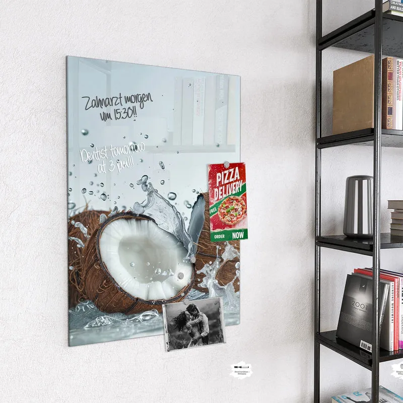 Magnettafel - Halbe Kokosnuss