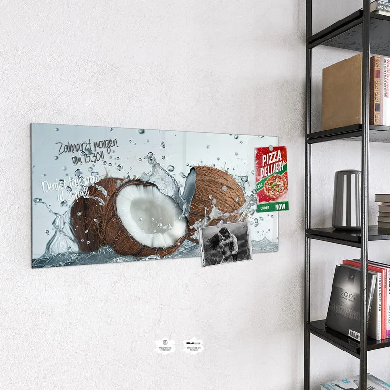 Magnettafel - Halbe Kokosnuss