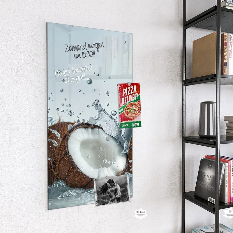 Magnettafel - Halbe Kokosnuss