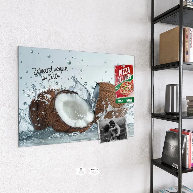 Magnettafel - Halbe Kokosnuss