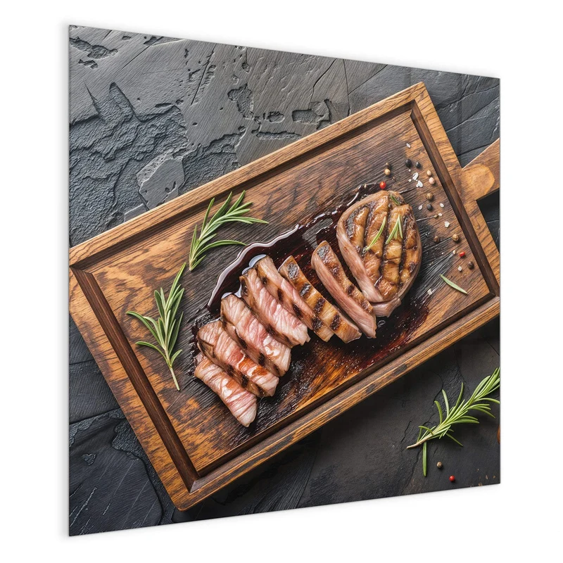 Magnettafel - Steak in Scheiben