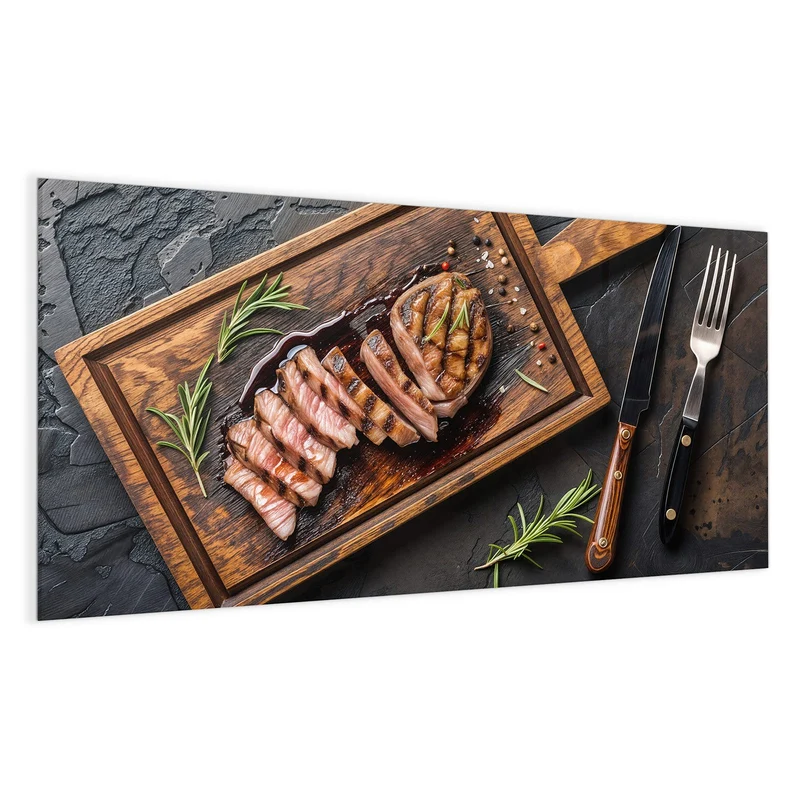 Magnettafel - Steak in Scheiben