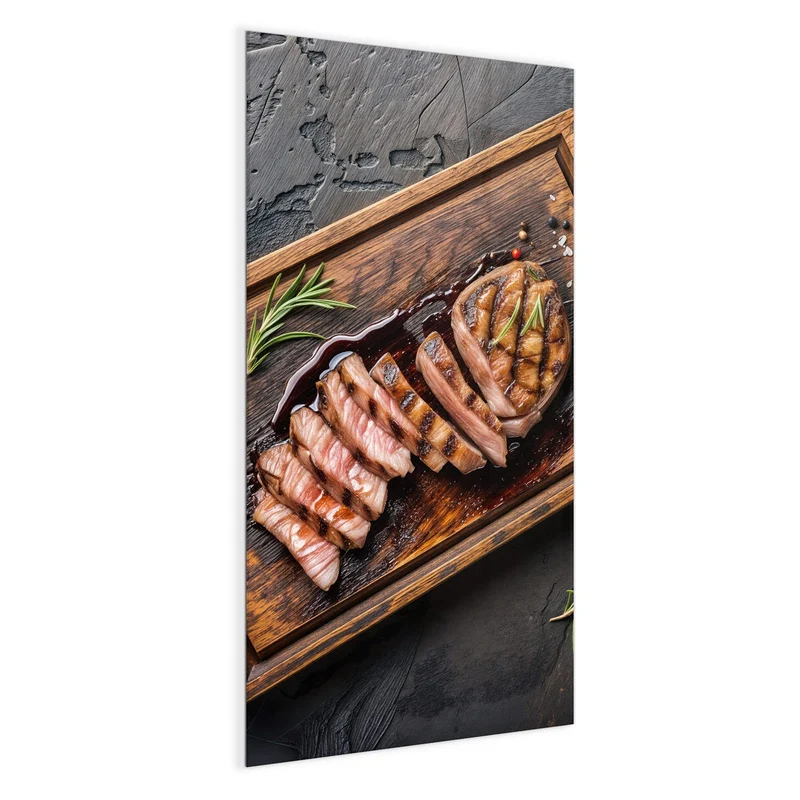 Magnettafel - Steak in Scheiben
