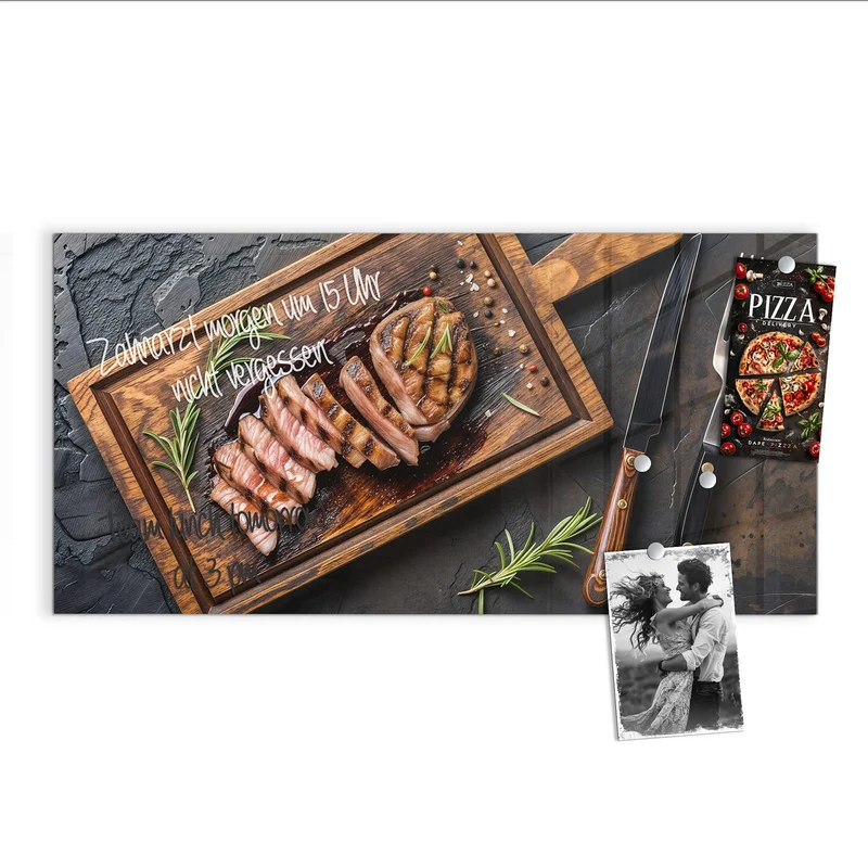 Magnettafel - Steak in Scheiben