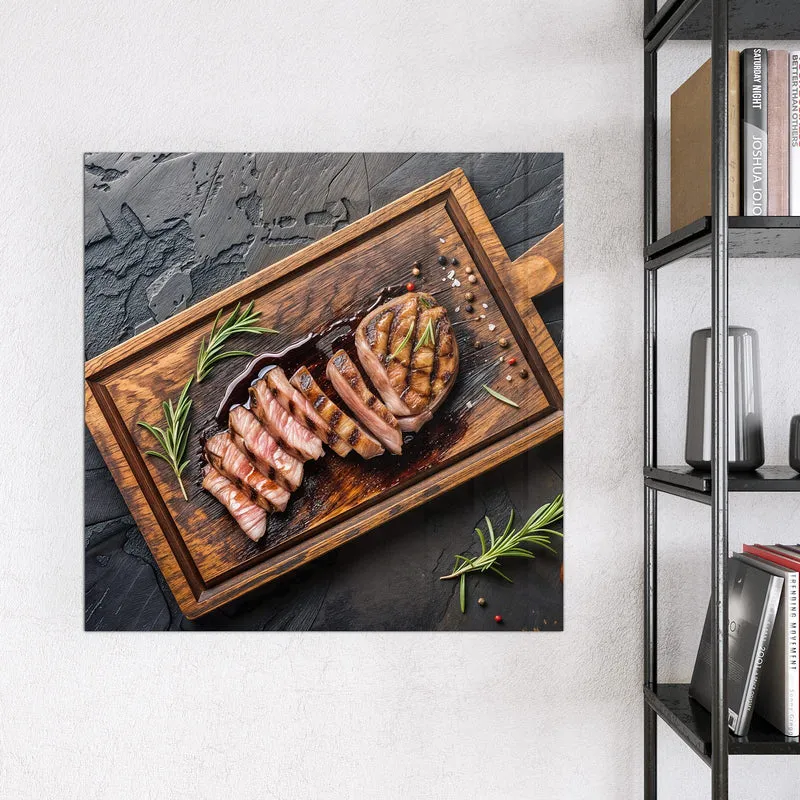 Magnettafel - Steak in Scheiben