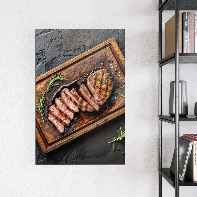 Magnettafel - Steak in Scheiben