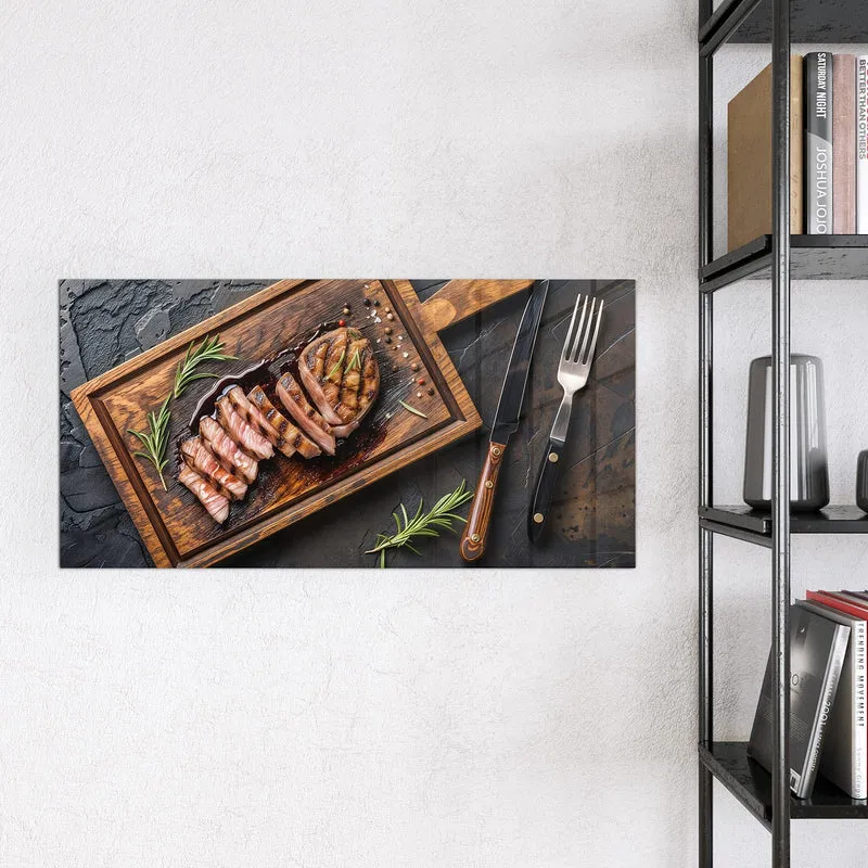 Magnettafel - Steak in Scheiben