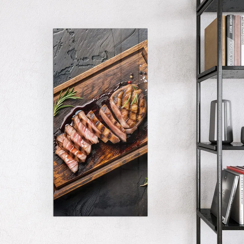 Magnettafel - Steak in Scheiben