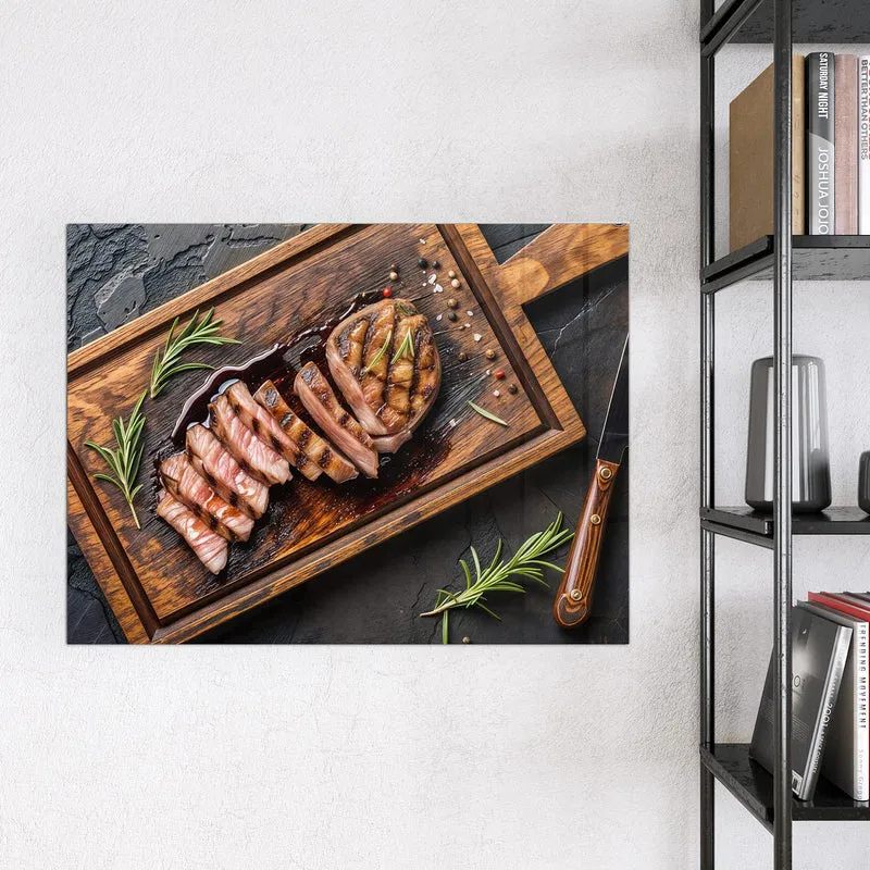 Magnettafel - Steak in Scheiben