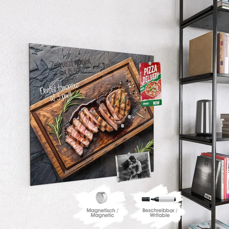 Magnettafel - Steak in Scheiben