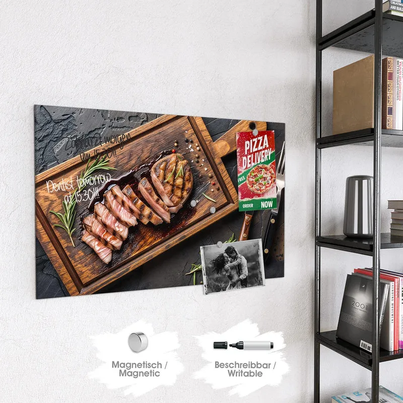 Magnettafel - Steak in Scheiben