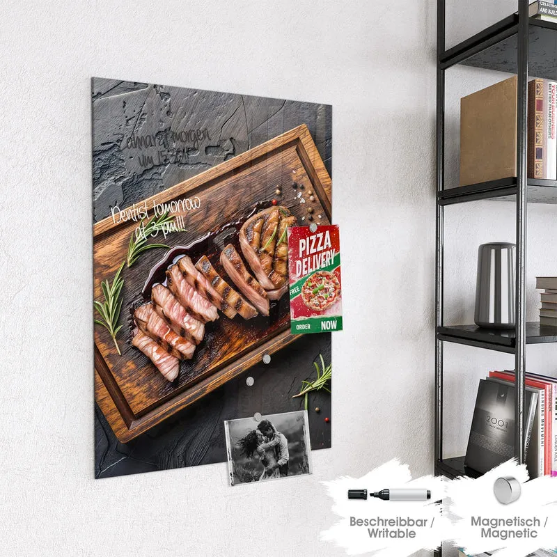 Magnettafel - Steak in Scheiben