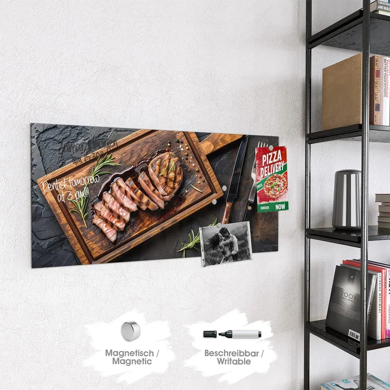 Magnettafel - Steak in Scheiben