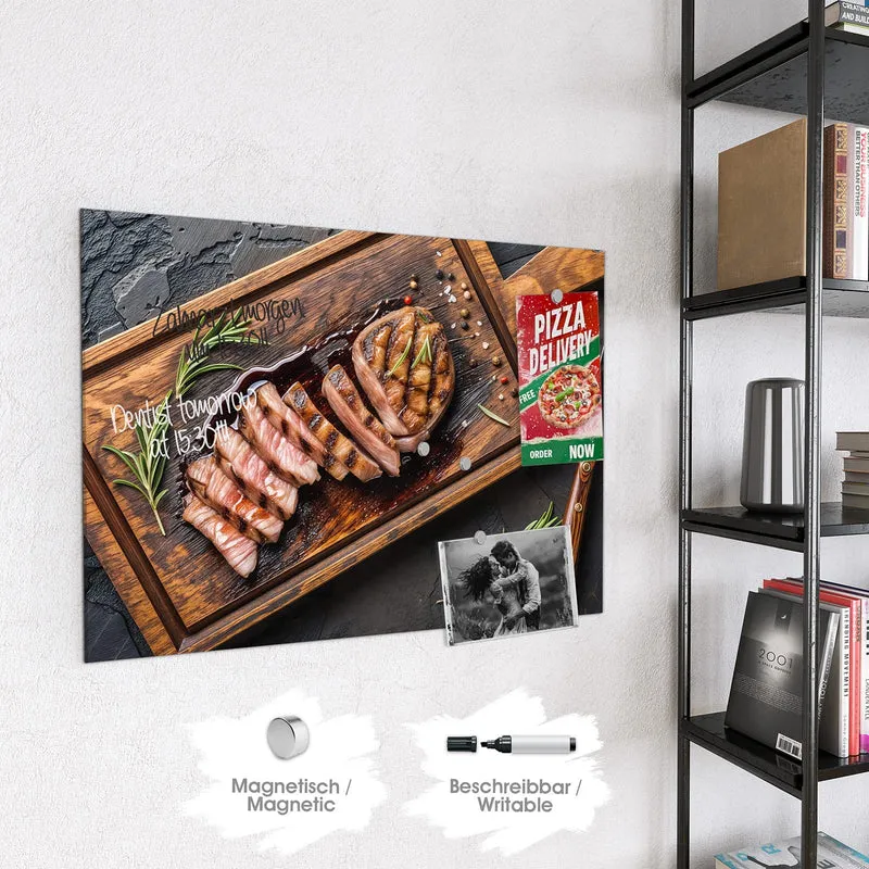 Magnettafel - Steak in Scheiben