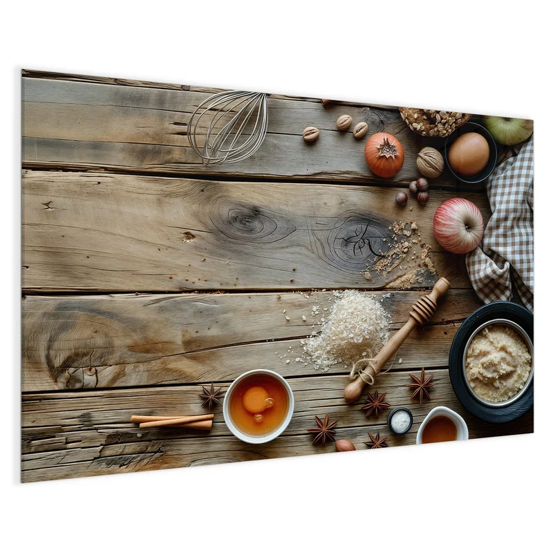 Magnettafel - Backzutaten im Herbst
