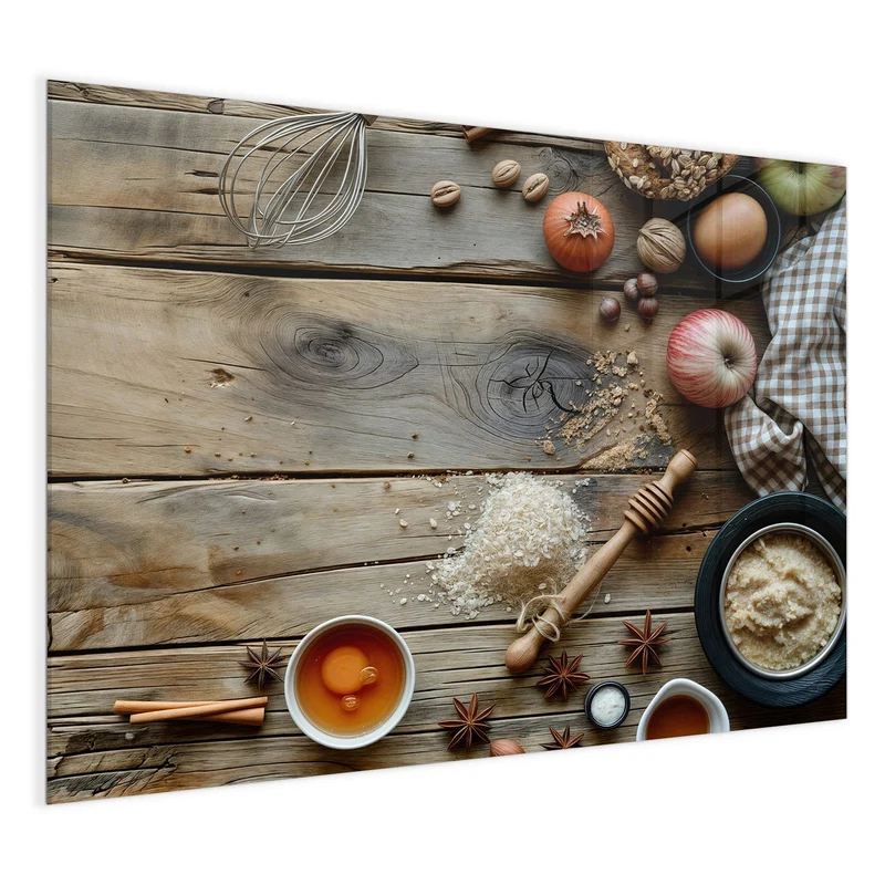 Magnettafel - Backzutaten im Herbst